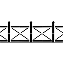 Трафарет Индийская ограда