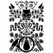 Пример трафарета Панель Адам 6