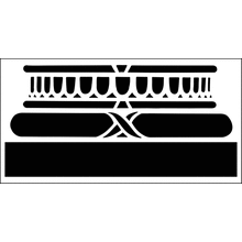 Пример трафарета Основание колонны 1