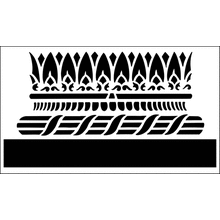 Пример трафарета Основание колонны 2