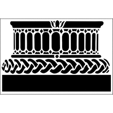 Пример трафарета Основание колонны 3