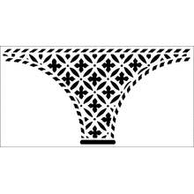 Пример трафарета Средневековая арка