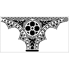 Пример трафарета Готичная арка 1