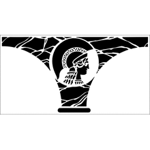 Пример трафарета Греческая арка