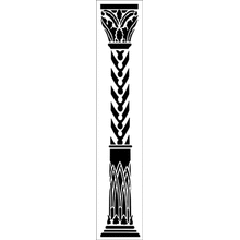 Пример трафарета Готическая колонна