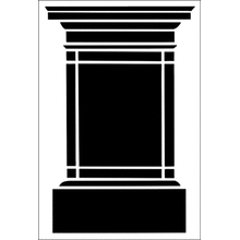 Пример трафарета Большая пилястра 2