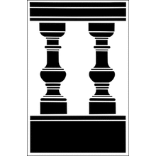 Пример трафарета Балюстрада 3