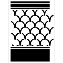 Пример трафарета Резная стена 2