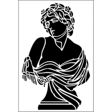 Пример трафарета Бюст 1