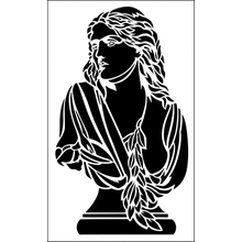 Пример трафарета Бюст 2