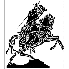 Пример трафарета Черный принц