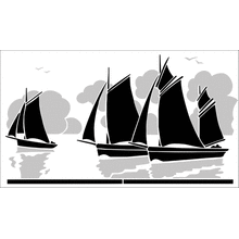 Пример трафарета Бордюр 202