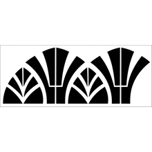 Пример трафарета Бордюр 208