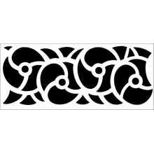 Пример трафарета Бордюр 221