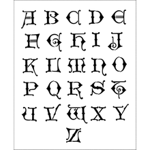 Пример трафарета Алфавит 2б