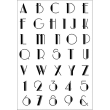 Пример трафарета Алфавит 4