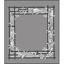 Трафарет Восточная рамка