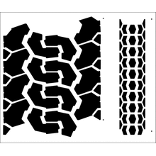 Пример трафарета След шины 3