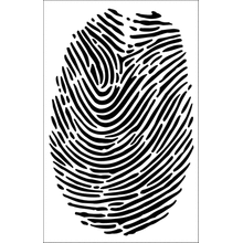 Пример трафарета Отпечаток пальца