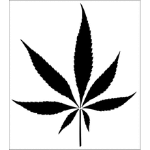 Пример трафарета Конопля