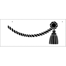 Пример трафарета Веревка и кисти 2