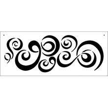 Пример трафарета Завитушки