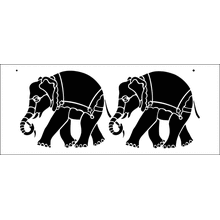 Пример трафарета Слоники