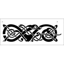 Пример трафарета Кельтский бордюр 6