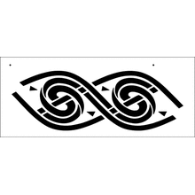 Пример трафарета Кельтский бордюр 8