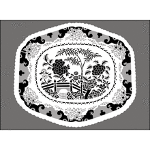 Пример трафарета Тарелка 2