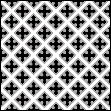 Пример трафарета Простая плитка