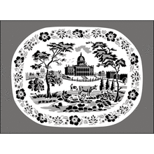 Пример трафарета Тарелка 1