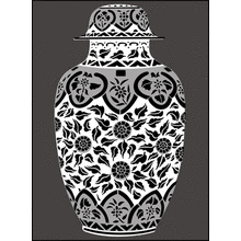 Пример трафарета Ваза Мина