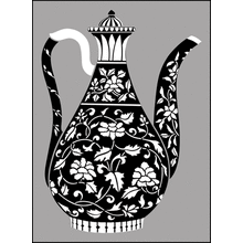 Пример трафарета Турецкий горшок 1