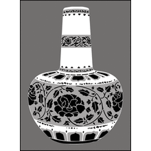 Пример трафарета Турецкий горшок 2