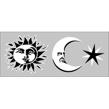 Пример трафарета Небеса 4