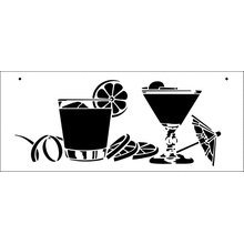 Пример трафарета Коктейли