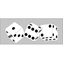 Пример трафарета Игральные кости