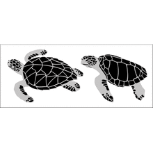 Пример трафарета Черепахи 2