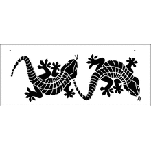 Пример трафарета Гекконы