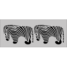 Пример трафарета Зебра 2