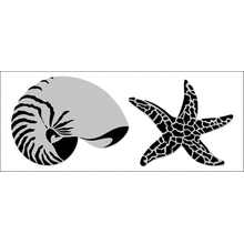 Пример трафарета Побережье 4