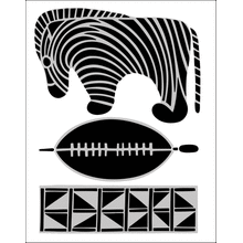 Пример трафарета Сафари 1