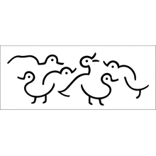 Пример трафарета Утки 2