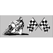 Пример трафарета Байк