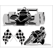 Пример трафарета Заезд