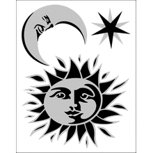 Пример трафарета Небеса 3