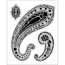 Пример трафарета Пейсли 2