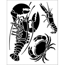 Пример трафарета Моллюск 1