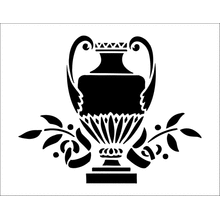 Пример трафарета Одиночная амфора